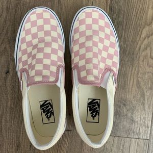 Purple check vans